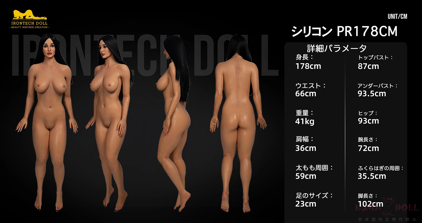シリコン PR178　ボディ三面図
