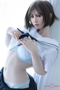 可愛らしい制服コスチュームの美人ドール
