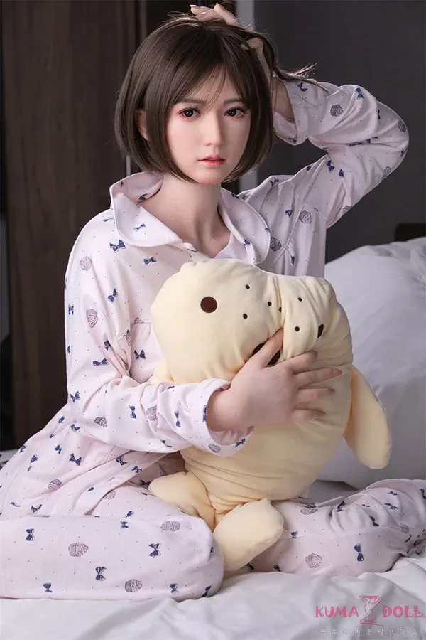 【RRS版】Top Sino Doll 158cm Dカップ T1 ショートヘアで可愛いパジャマ姿 高品質 シリコン製ラブドール(2枚目)