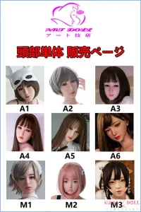 アート技研フルシリコン製ラブドール 頭部単体