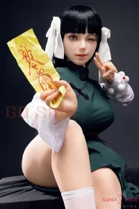 深緑チャイナドレス清楚系Iカップラブドール