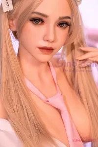 ピンクネクタイHカップシリコン製リアルドール