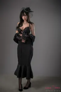 黒い礼帽付けアダルトセックス人形