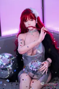 光に映える赤髪おしゃれドール