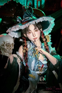 フルシリコン製 SHEDOLL 江小棠2.0 セックスドールの上半身クローズアップ