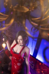 赤ドレス梦琪 黒髪妖艶 163cm sex doll