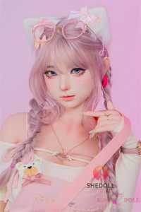 桃色三つ編みヘアが可愛らしい等身大ラブドール