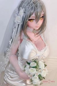 色鮮やかなブーケを持つ リアル ラブドール
