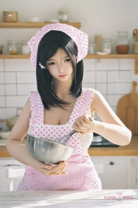 台所で料理姿 love doll フルシリコン製 霜降