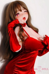 鮮烈な赤い系 Elsa Babe RAD054ヘッド 莓谷恋 リアル ドール