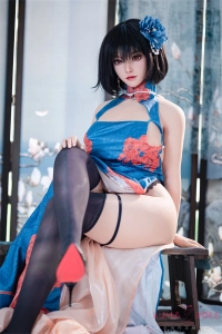 sex doll 160cm 小危ヘッド 大胆なスリットから覗く脚線美 极致 存在感