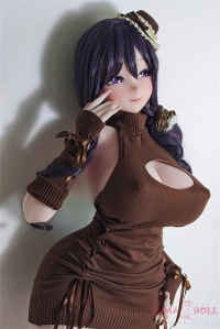 セックス人形 163cm Lカップ 望月恵美ヘッド 紫髪アニメ フルシリコン製