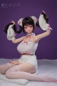 ダッチワイフ 155cm Iカップ 紫色の瞳 猫耳 うさぎルームウェア 真实