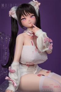 セックスドール 155cm Iカップ 均整 紫色の瞳 猫耳