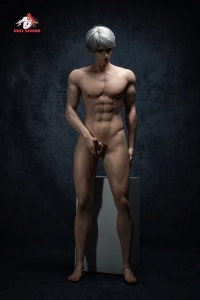 白瑾 185cm M01 白髪男性 等身大シリコン ラブドール