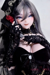 ゴシック風 ラブドール 黒ドレスAHR024ヘッド 宫代千晴