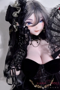 黒レース 銀髪美人 シリコン ラブドール AHR024ヘッド 宫代千晴