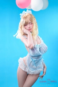 かわいい青いパジャマを着ている sex 人形 FUDOLL 知夏