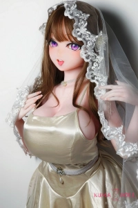 紫色の瞳が印象的な花嫁風アニメ美少女リアルドール RAHC018