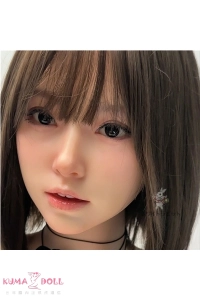  軟質シリコン A64N 植毛可能等身 大 ドール ヘッド