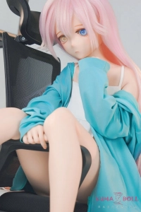 幻想的なオッドアイ リアル ドール 貧 乳 Tsumugi 