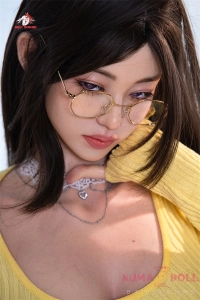 眼鏡大人雰囲気のリアル ラブドール 口開閉機能付き