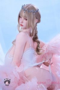 側面の浅い金髪realdoll 少し伏し目