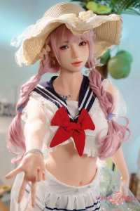柔らかなピンクツインテール シリコン セックス 人形 胧月