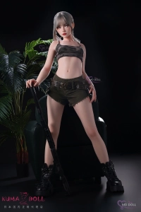 153cm 銀髪 口開閉シリコン らぶどーる MD DOLL