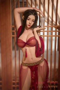 花瓶を掲げるポーズの女楽風フルシリコン製ラブドール