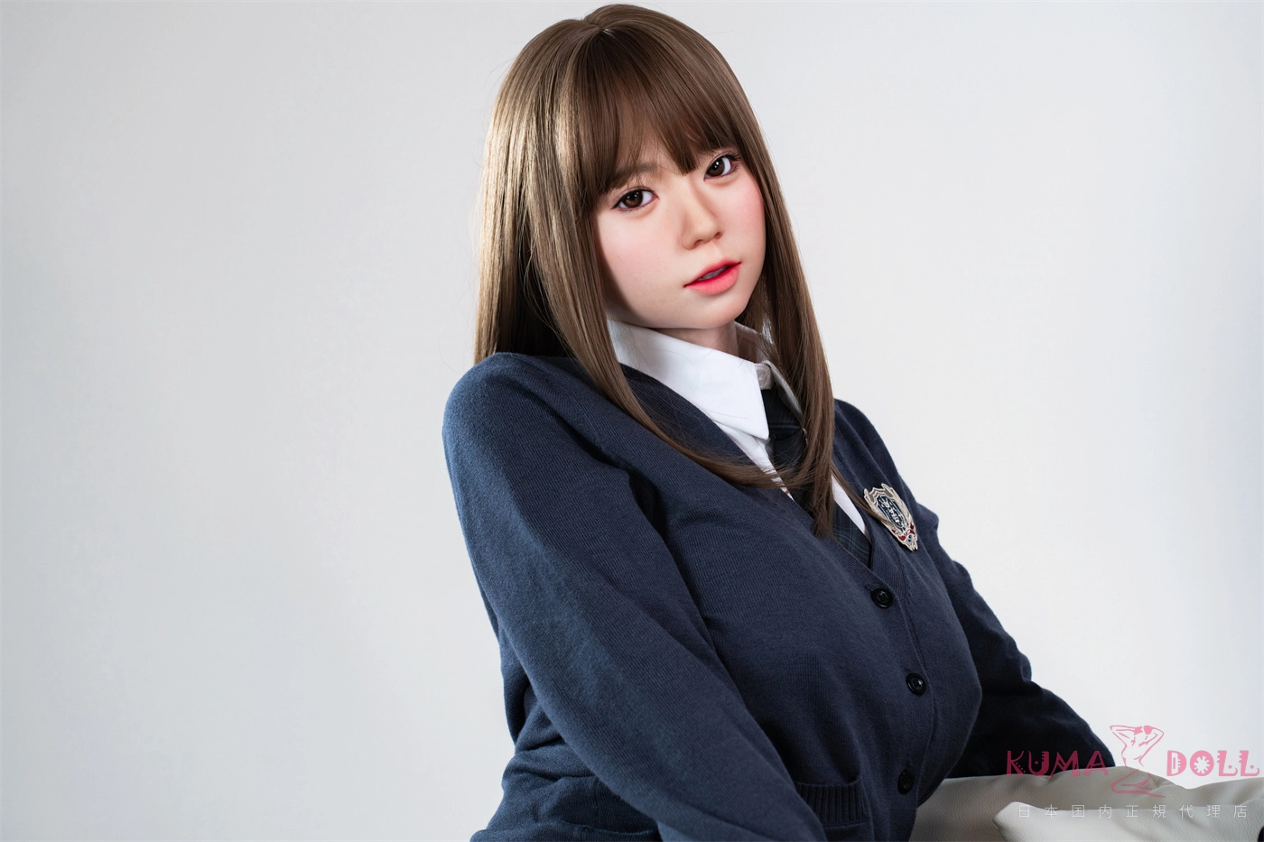 アダルトドール 158cm Fカップ A6 ネイビーのカーディガン 清楚美女