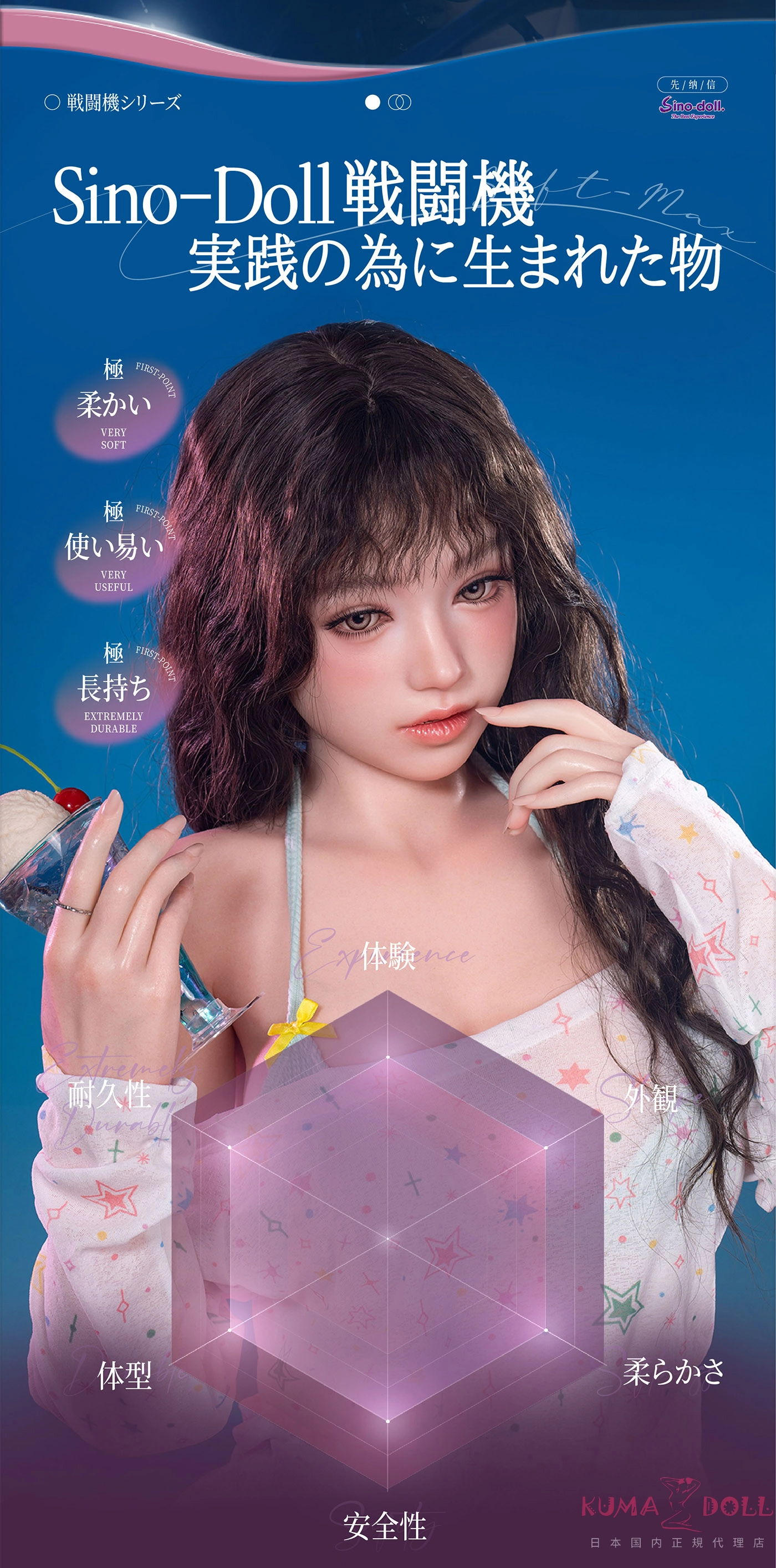 Sino Doll 戦闘機 164cm Fカップ 凛月 s66メイク① シームレスラブドール 詳細紹介①