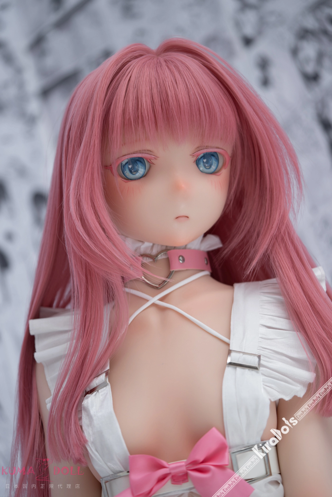Kiradols #KH003-A Tsumugiヘッド ラブドール 顔のクローズアップ