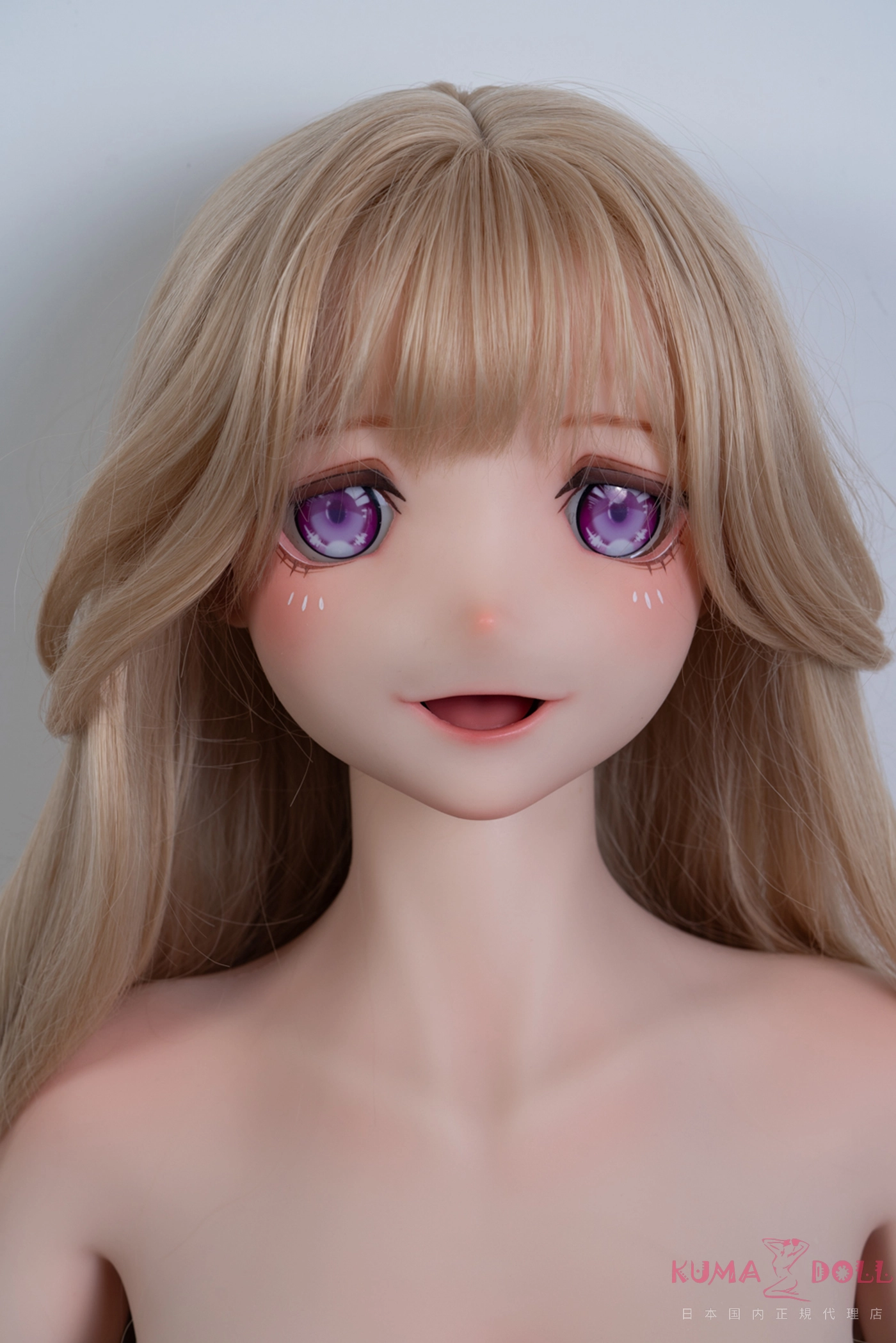 Kiradols Himariヘッド アニメラブドール 正顔のクローズアップ